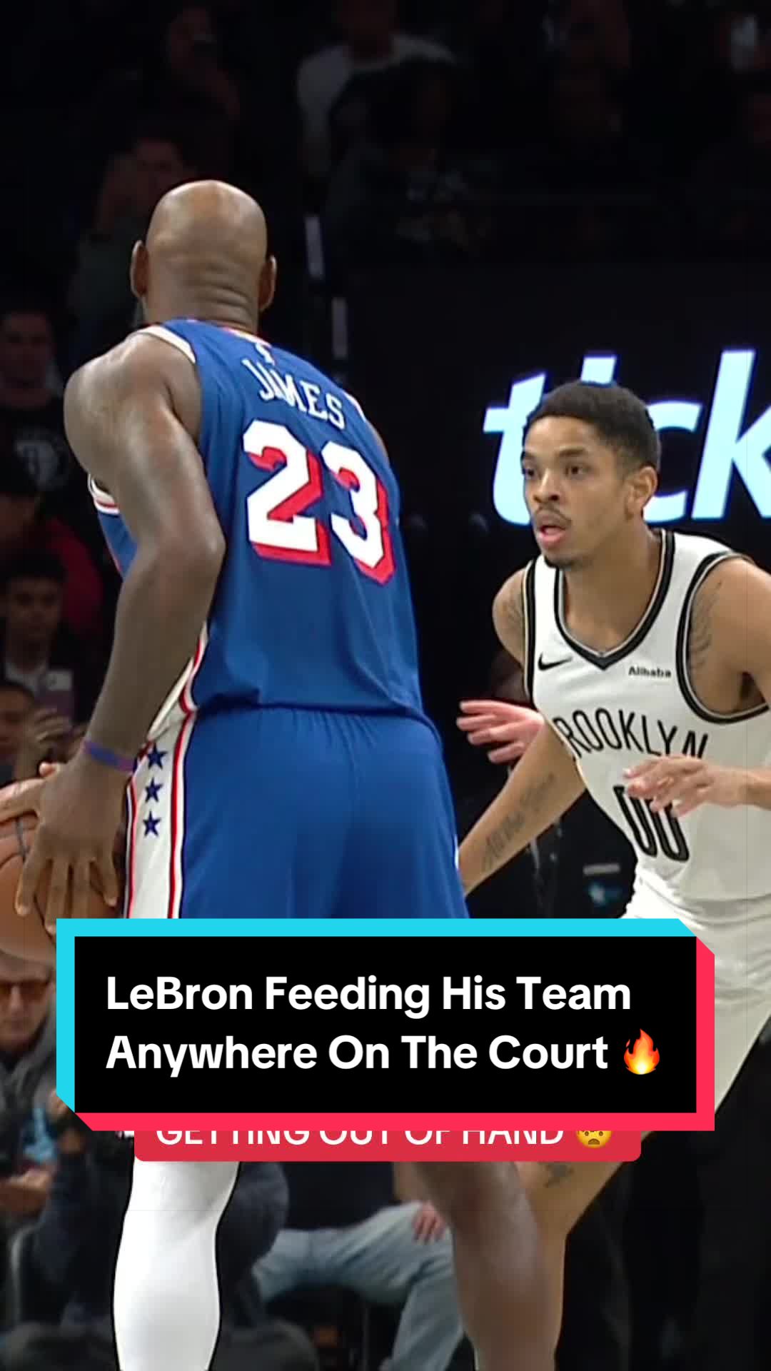 LeBron doing it all 🙌 