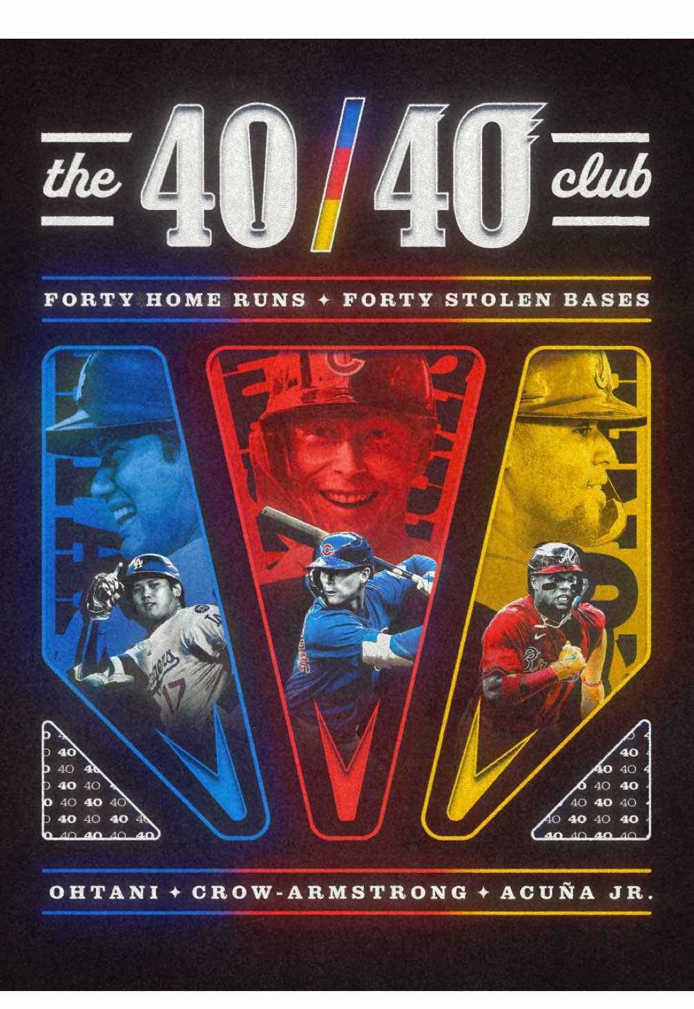 SHOHEI OHTANI. RONALD ACUÑA JR. PETE CROW-ARMSTRONG. 
