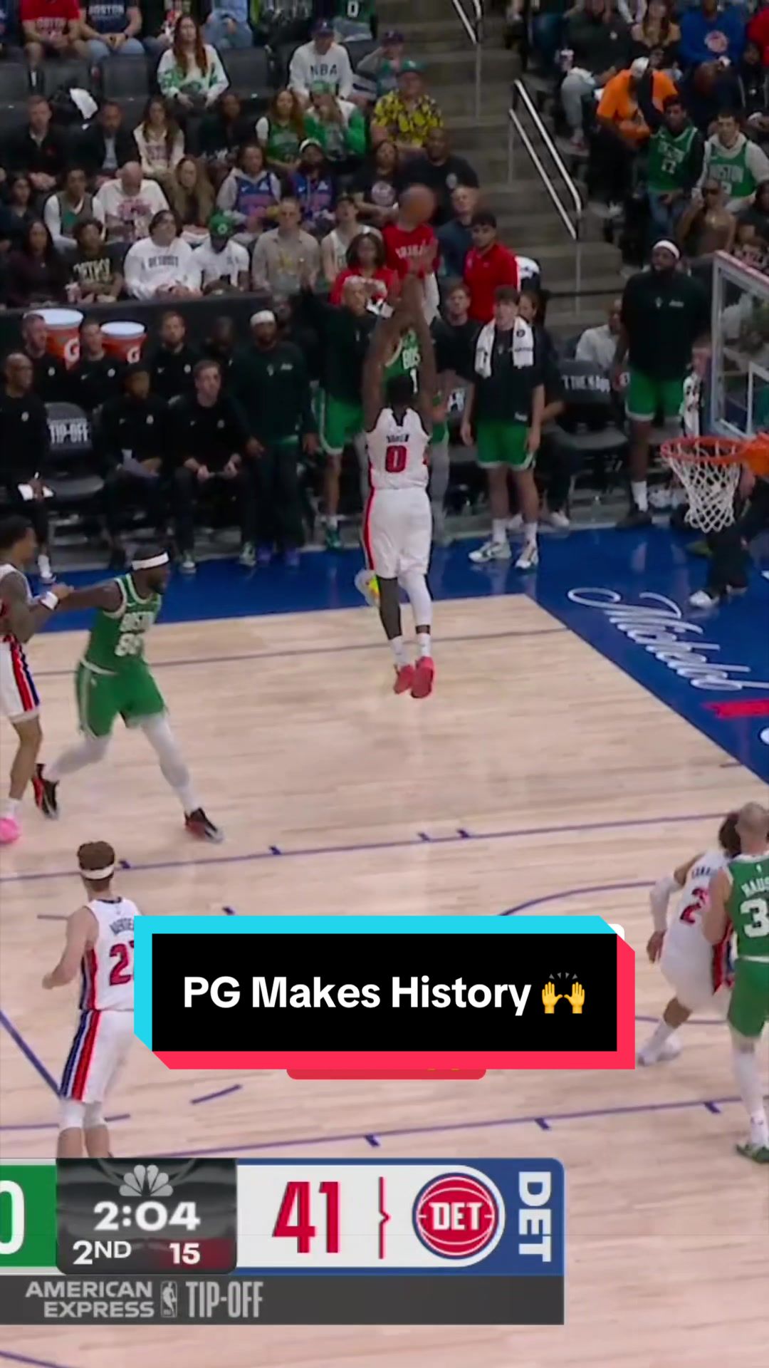 Paul George already making history in his new threads 🙌 