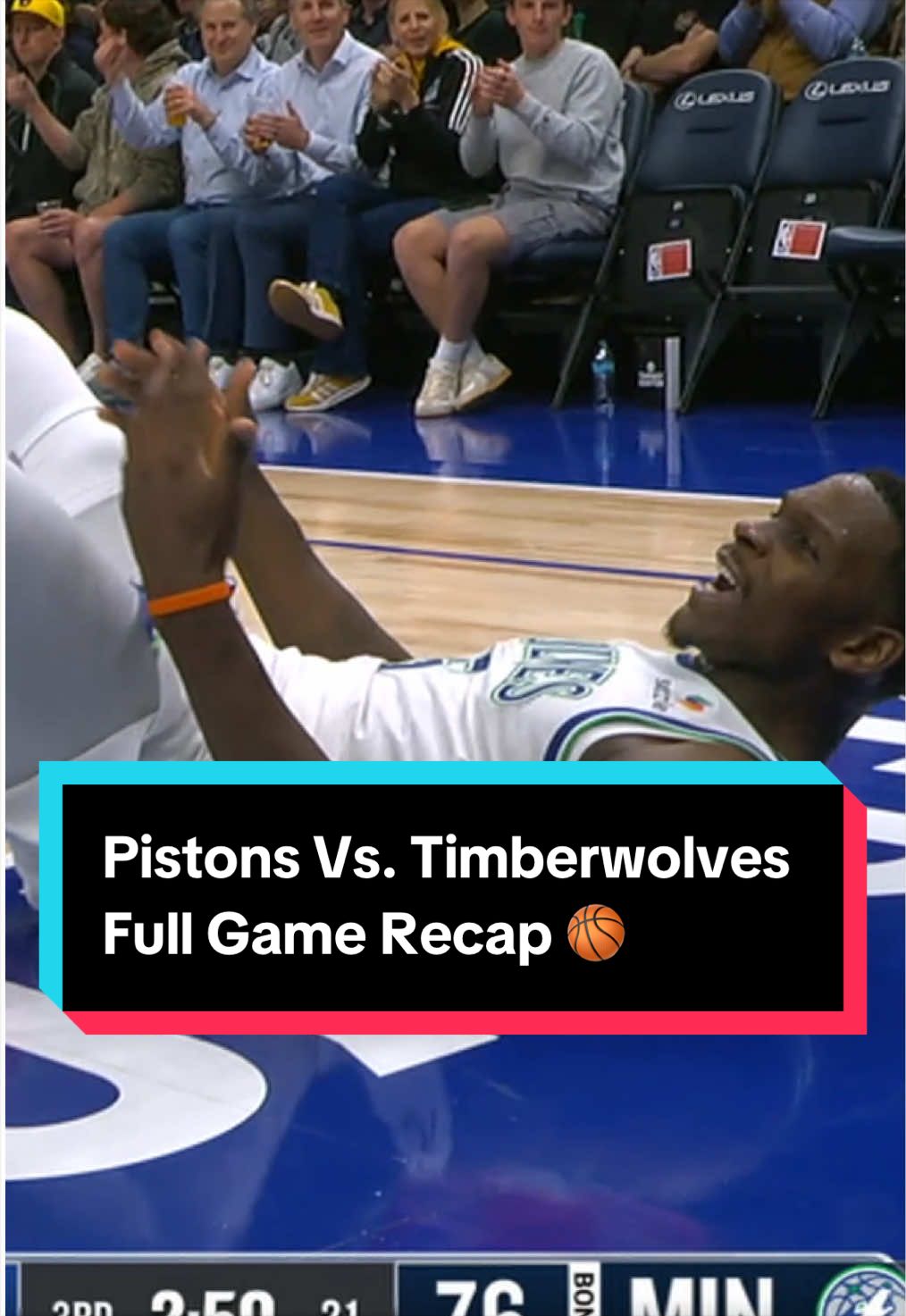 Quick rewind ⏮️. Full recap. Here’s everything from tonight @Detroit Pistons vs. @Timberwolves 🏀 