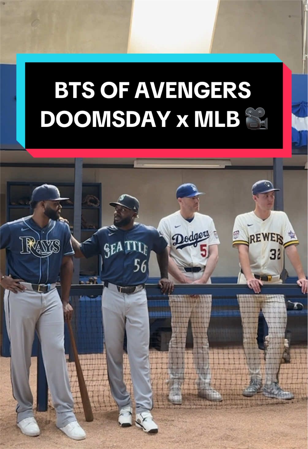 Take a look behind the scenes of Bryce Harper, Freddie Freeman, Jacob Misiorowski, Junior Caminero and Randy Arozarena in the exclusive Avengers: Doomsday preview that aired during the World Series 👀