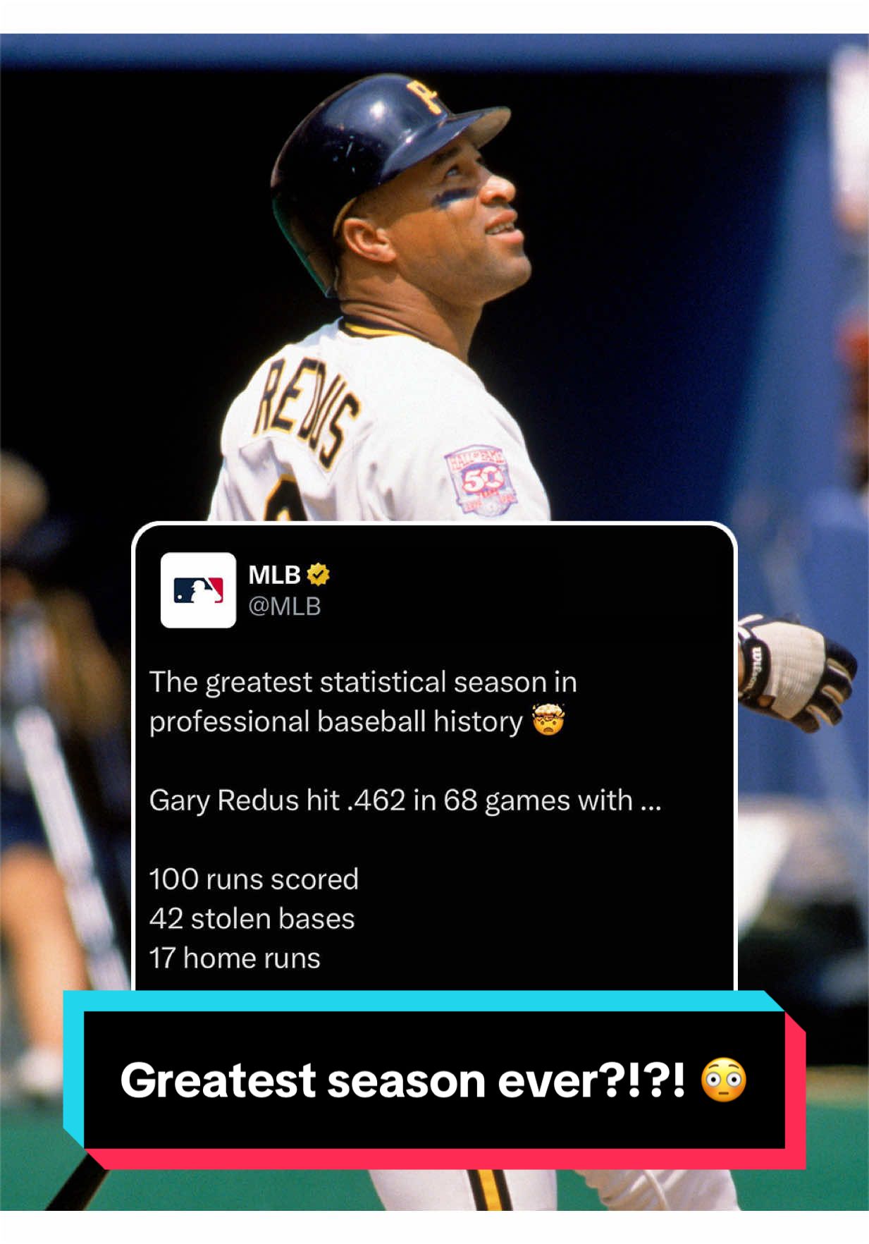 The greatest statistical season in professional baseball history 