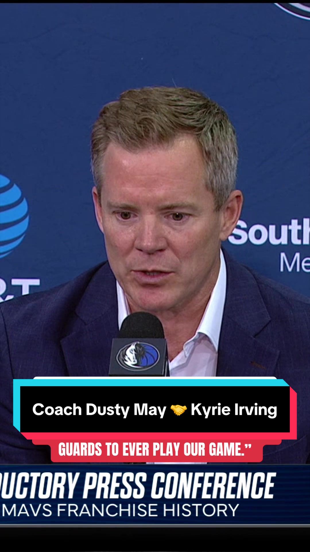 Dusty May on connecting with Kyrie, and leaning on his leadership, experience, and intelligence 💯 