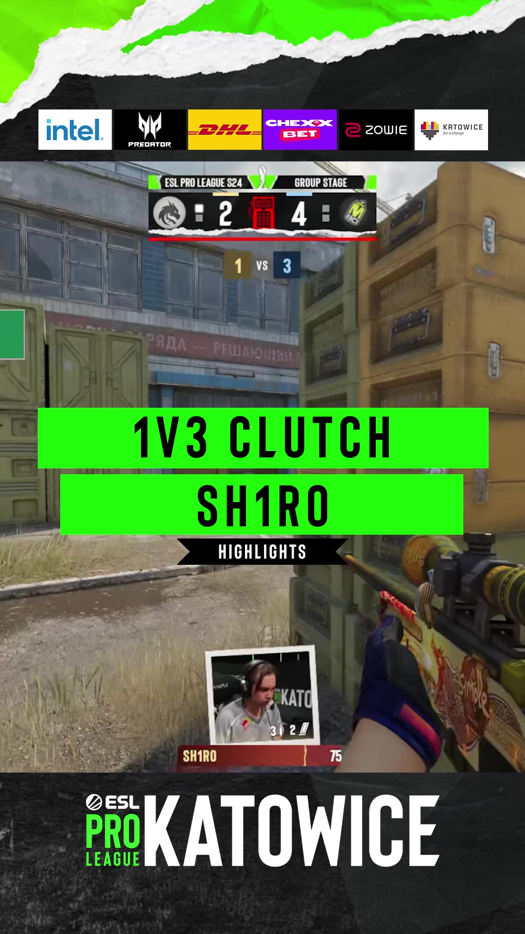 Sh1ro 1v3 CLUTCH 🔥 