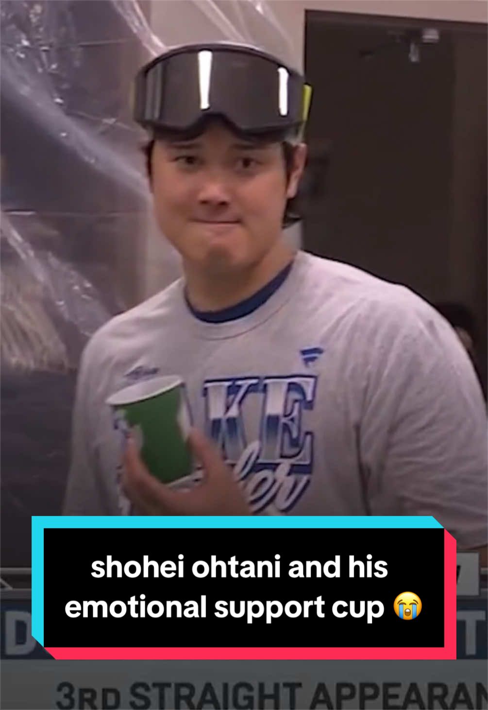 just Shohei Ohtani and his emotional support cup against the world 😭 