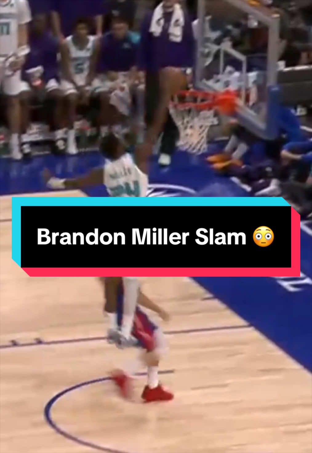 Got the steal then the slam 👏 