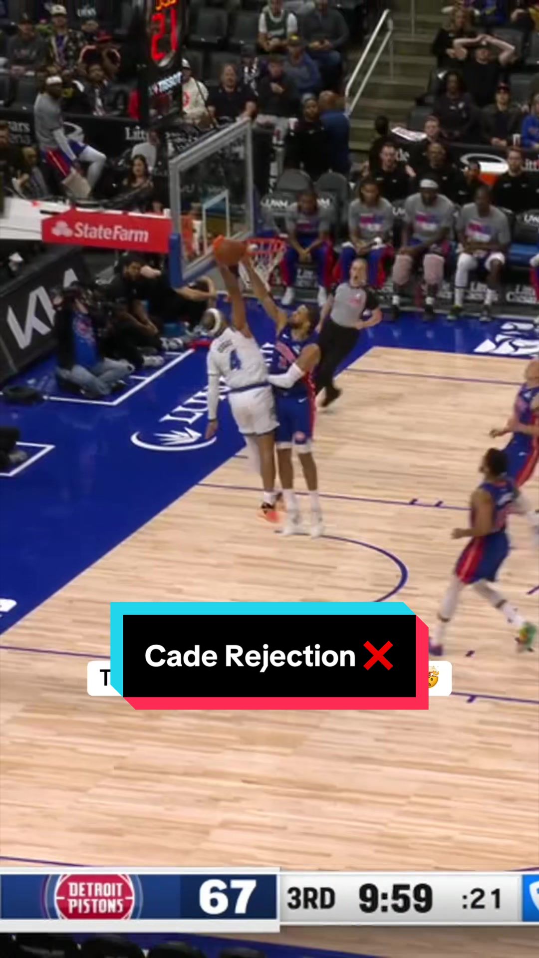 Cade got UP for this rejection 🤧 