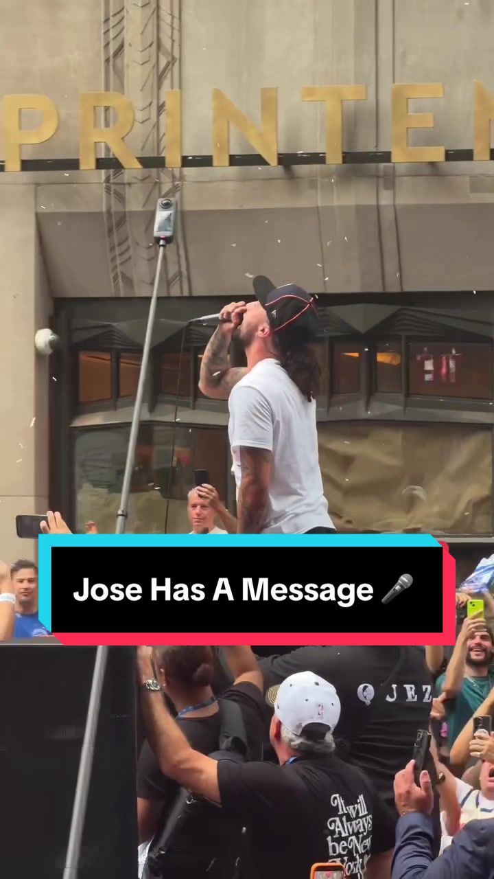 Jose Alvarado has a message for NYC ‼️🎤 