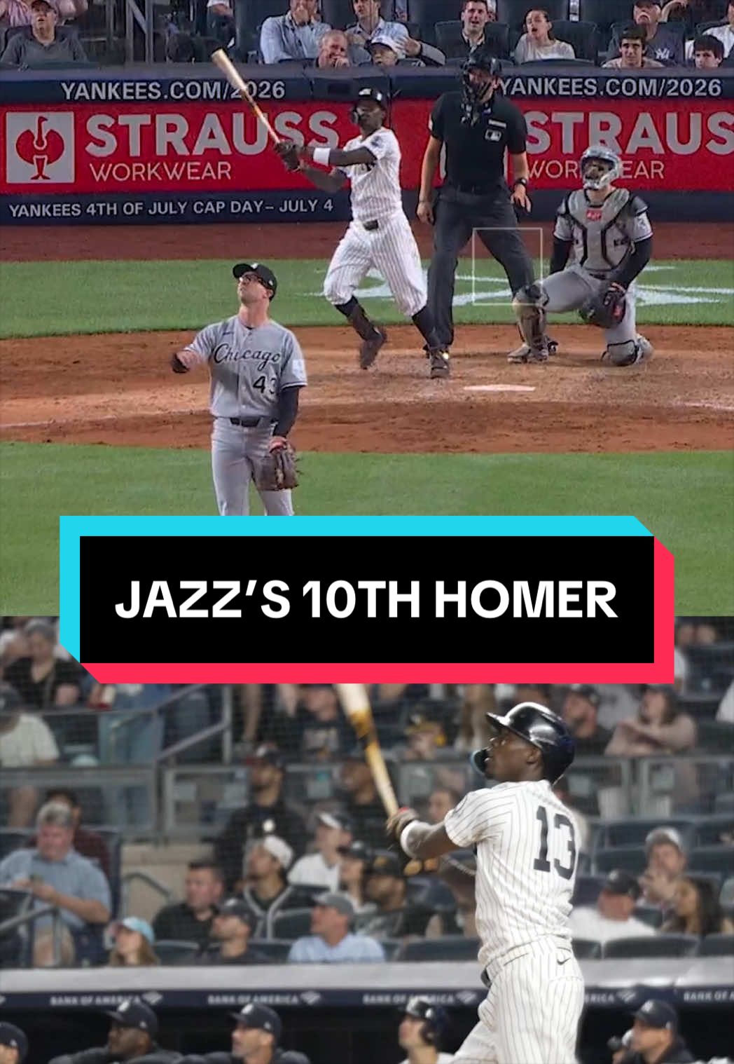 Jazz Chisholm Jr. makes it 10 runs for the Yankees 🔥