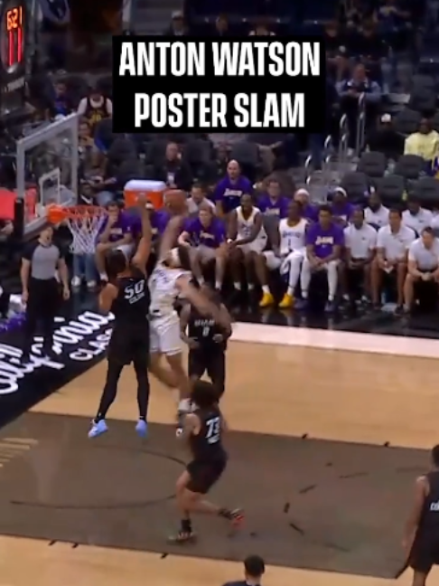 Anton Watson with the POSTER DUNK 