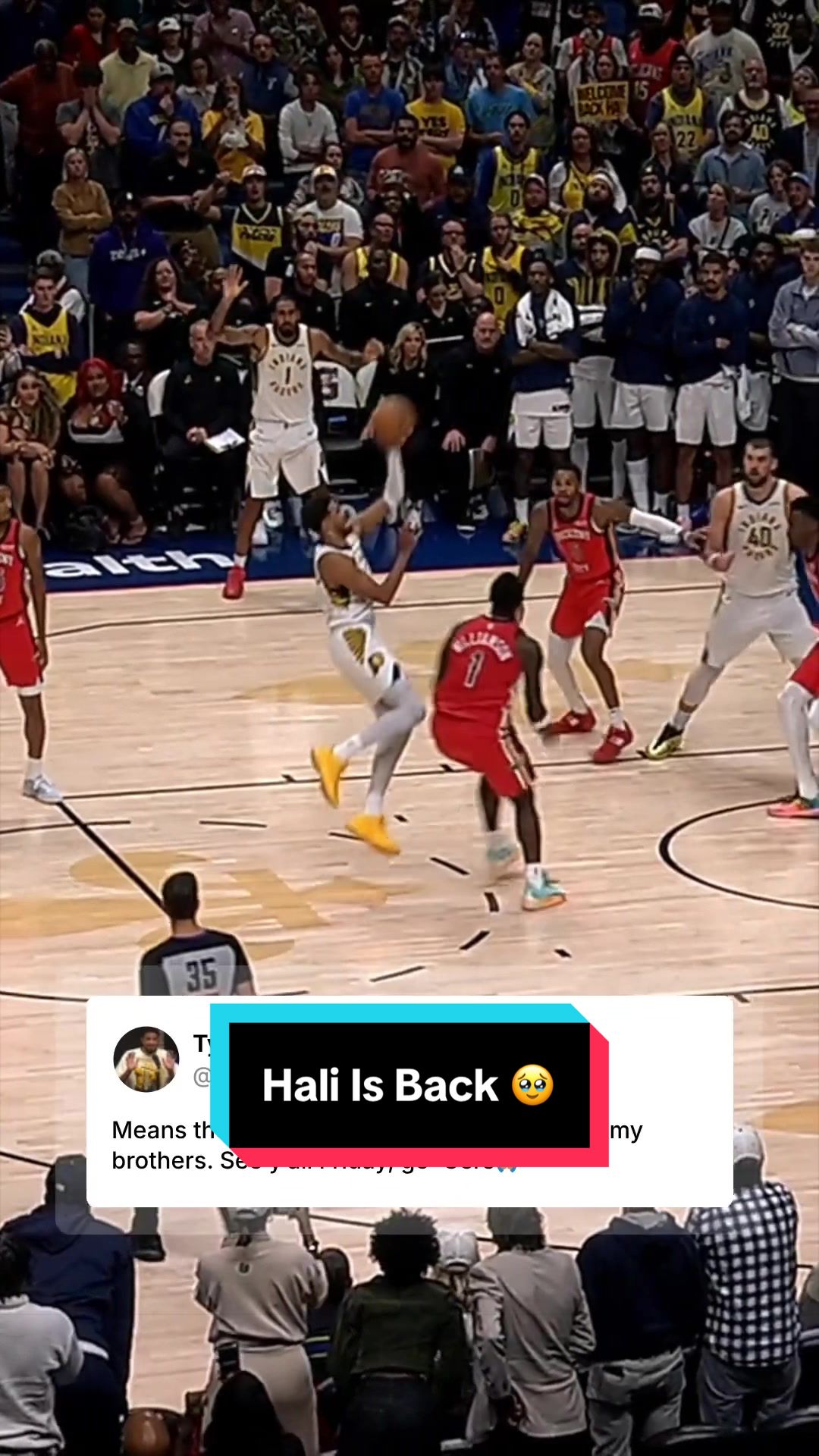 What a moment for Tyrese Haliburton 🥹 