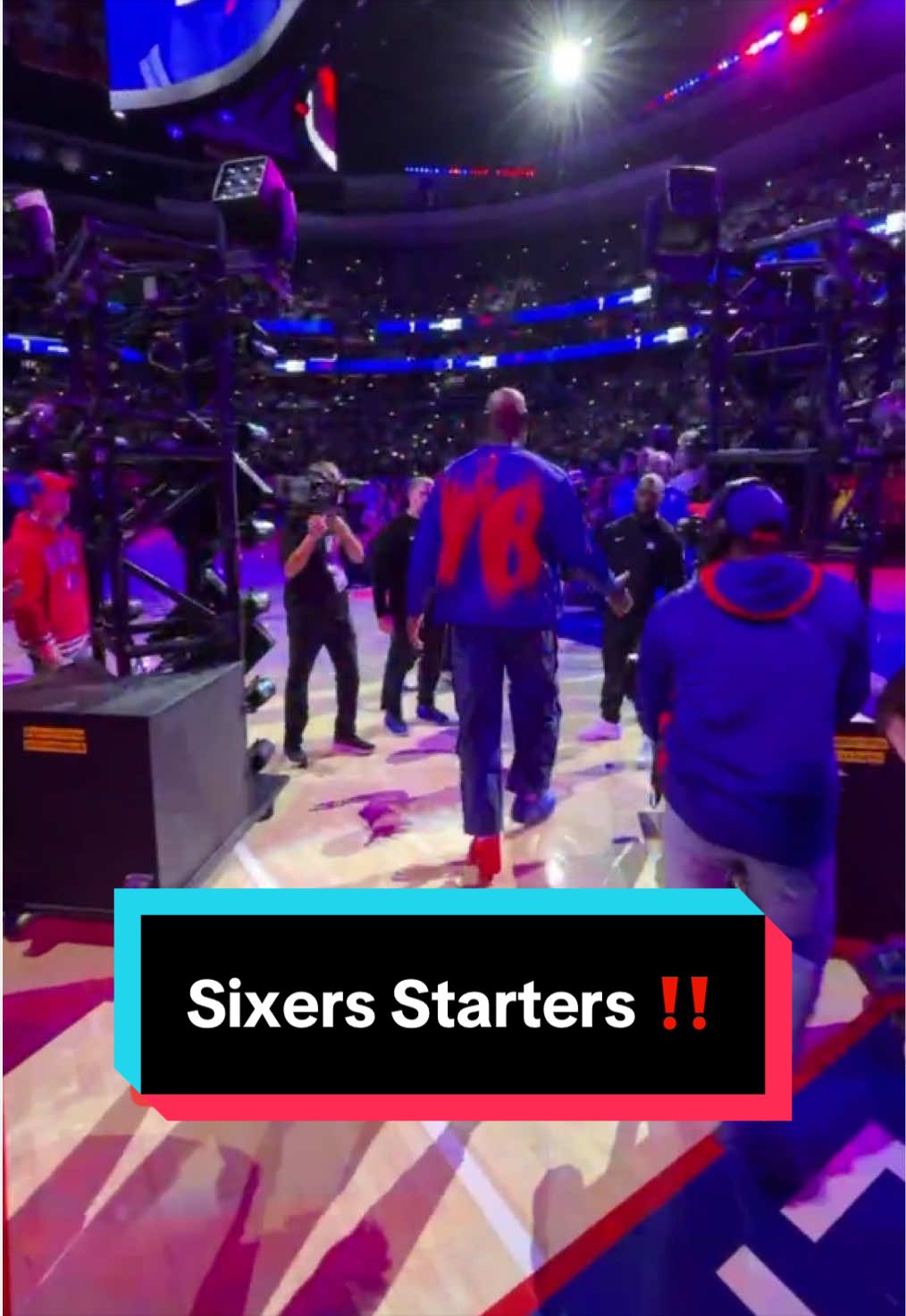 First home game for the new-look sixers 👀🍿 
