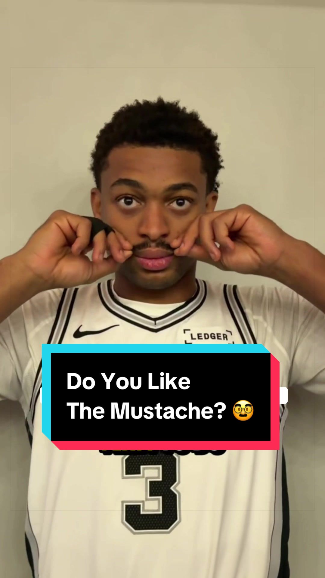 Anyone think that the @San Antonio Spurs should all rock mustaches? 🥸😂 