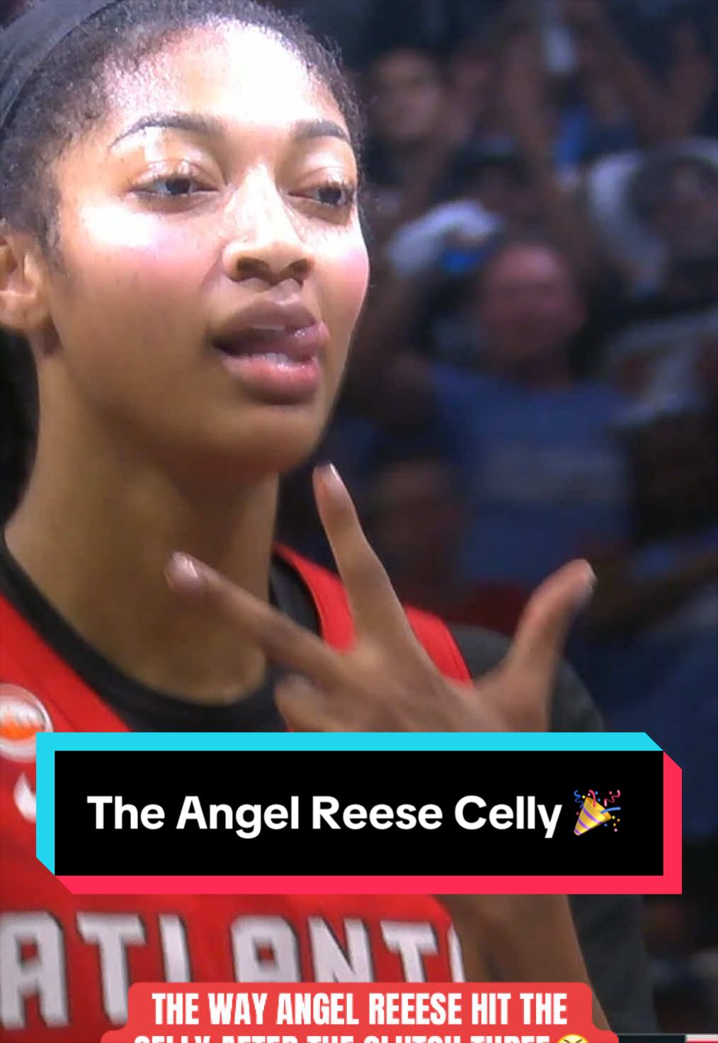 Angel Reese helping to extend Atlanta’s late lead 🤝 