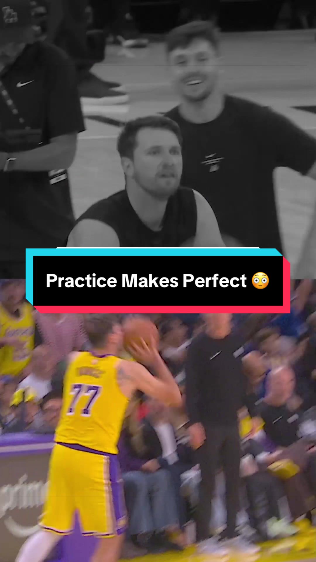 Luka practicing his halfcourt buckets paid off 😂 🔥 